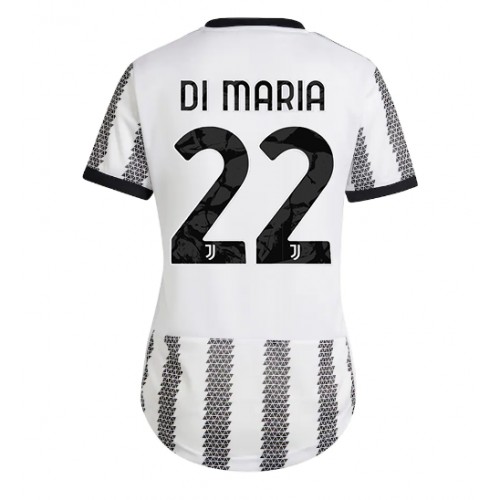 Fotbalové Dres Juventus Angel Di Maria #22 Dámské Domácí 2022-23 Krátký Rukáv